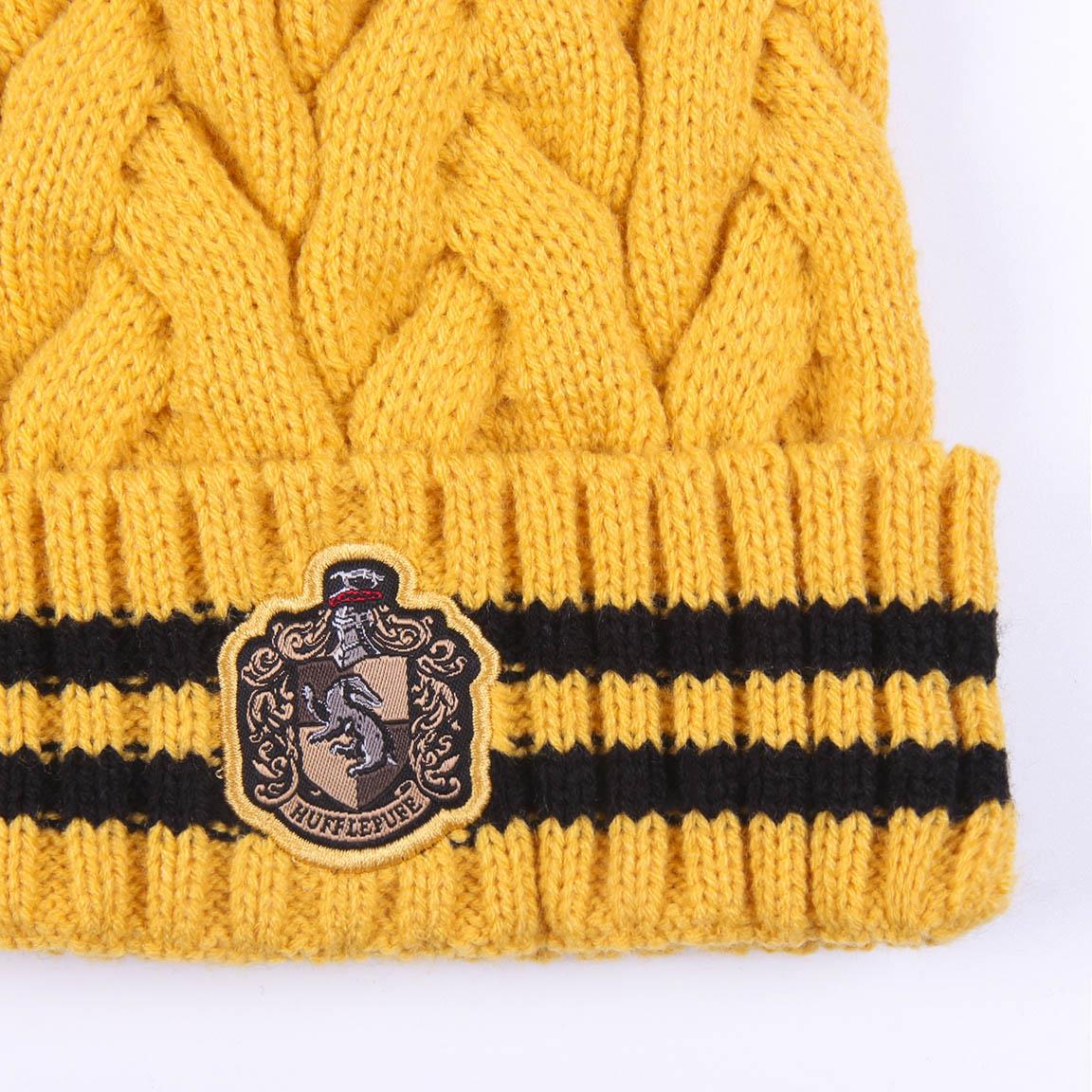 Hufflepuff Pompom Tricot Beanie