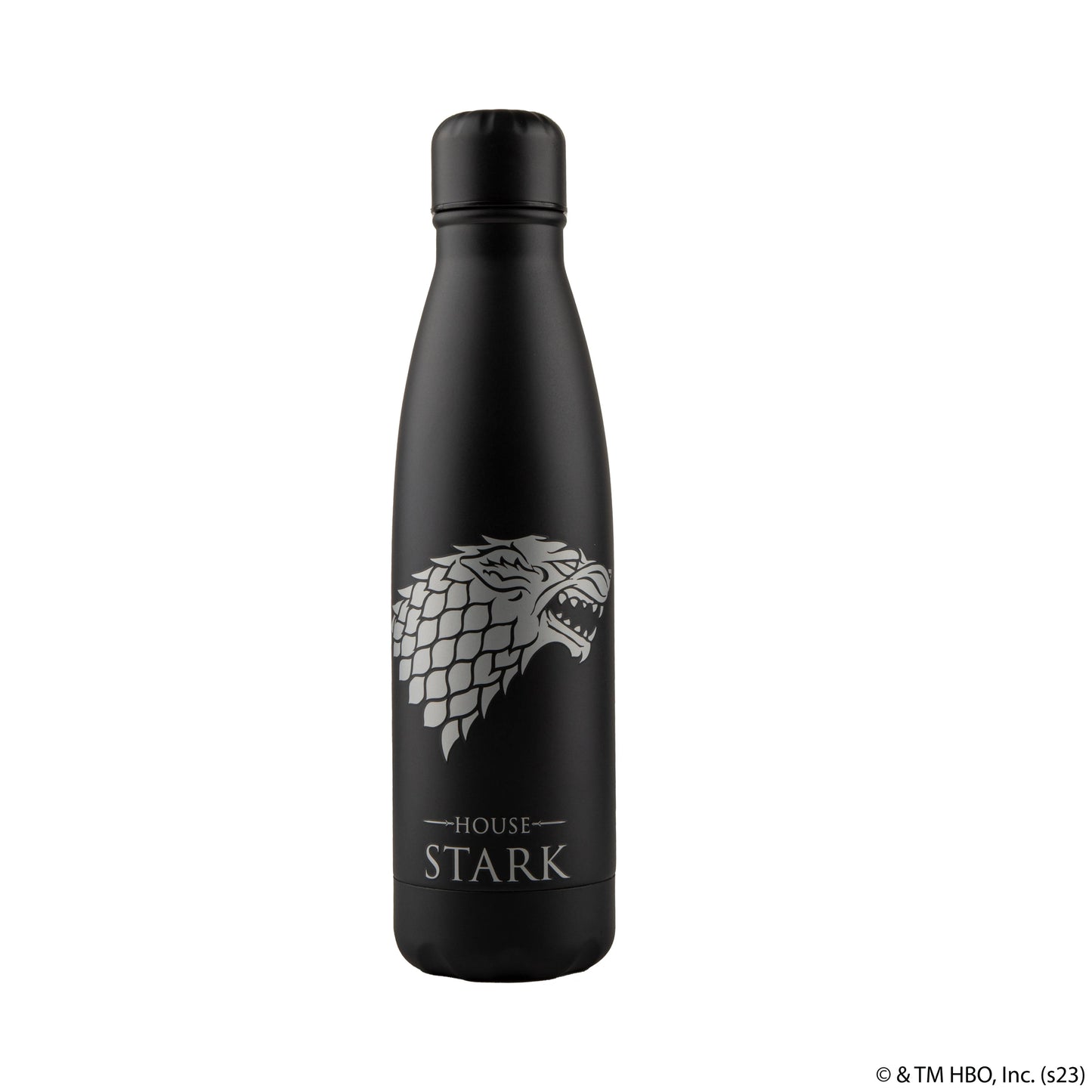 Black Stark House Water Bottle