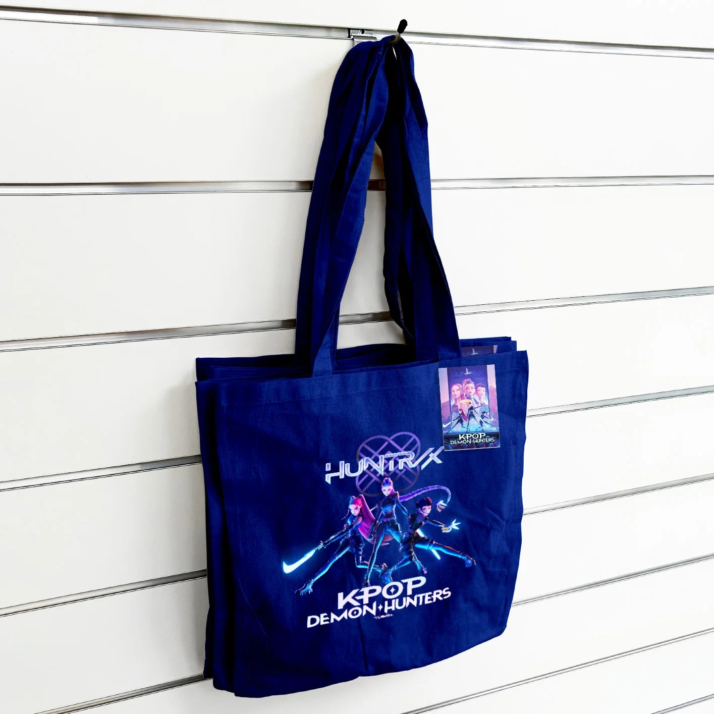 K-Pop Demon Hunters Trio Navy Blue Tote Bag