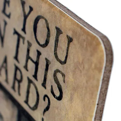 'Have You Seen This Wizard?' Coaster