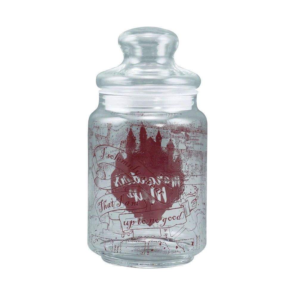 Harry Potter Marauder's Map Candy Jar Glass