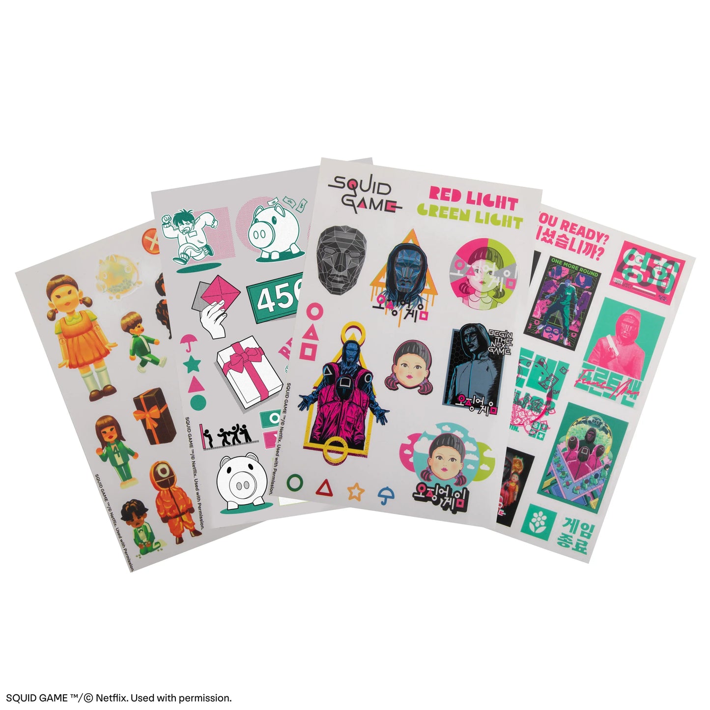 Squid Game Sticker - Set of 60