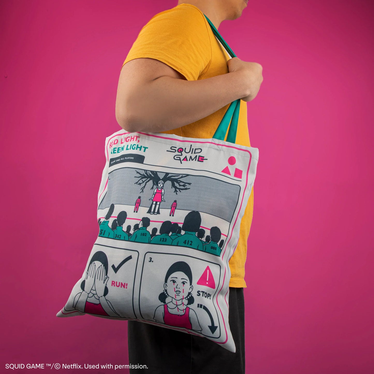 鱿鱼游戏-手提袋-Young-hee Blue P