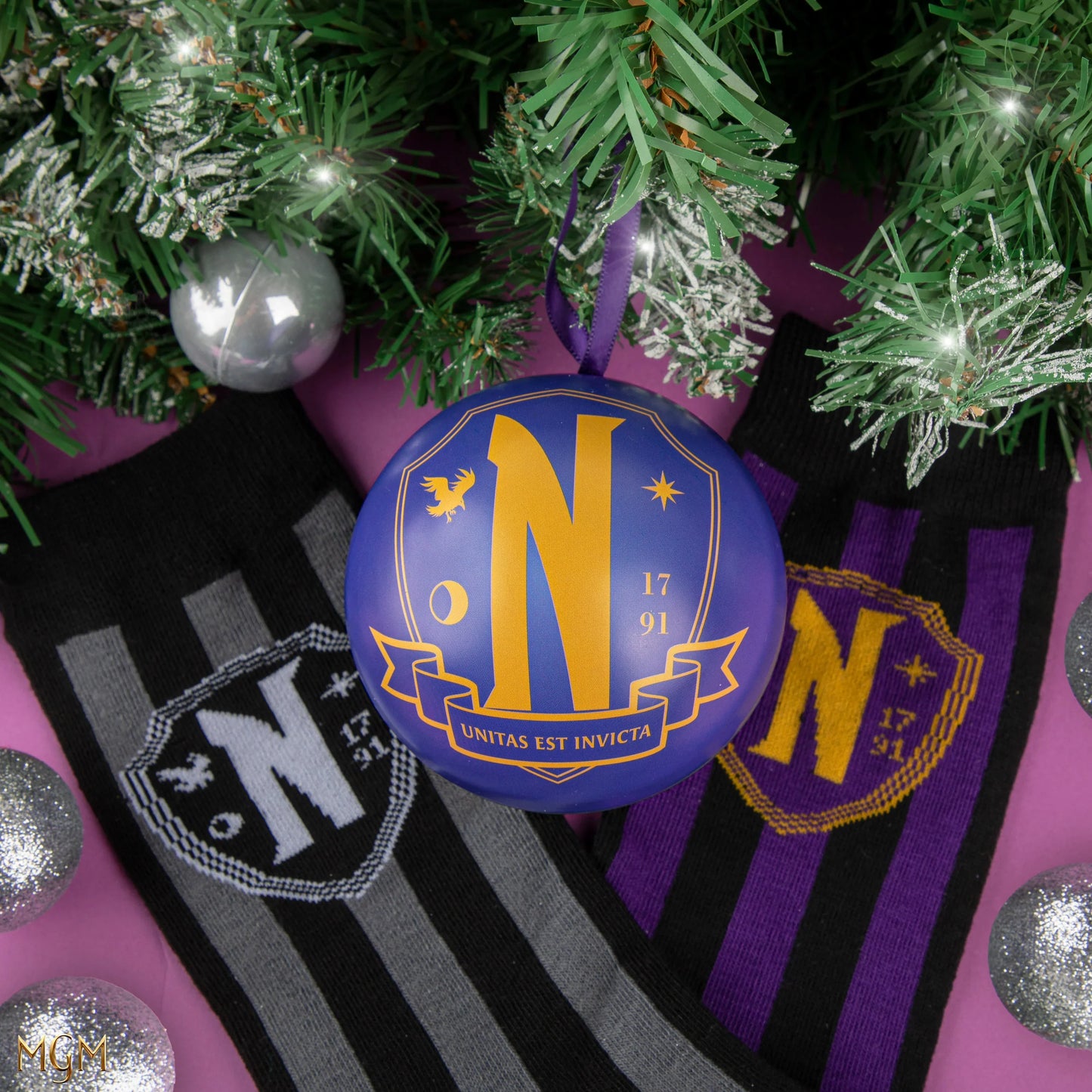 Wednesday Holiday Capsule - Nevermore Academy Socks