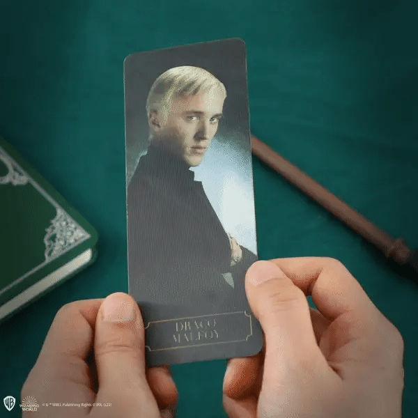 Draco Malfoy Wand Pen With Stand & Lenticular Bookmark