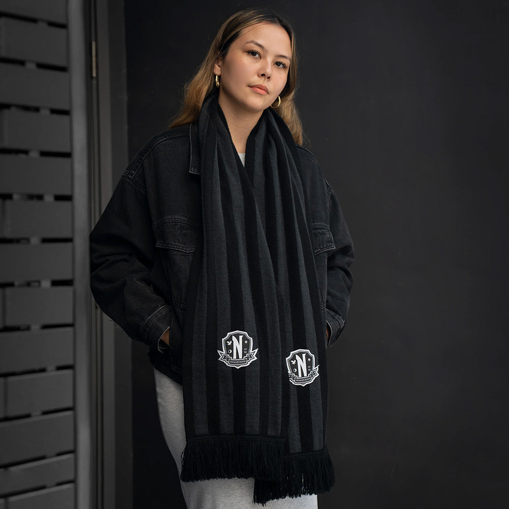 Wednesday Black Scarf - Nevermore Academy