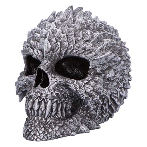 Scaled Remains Skull Figurine 15.4cm