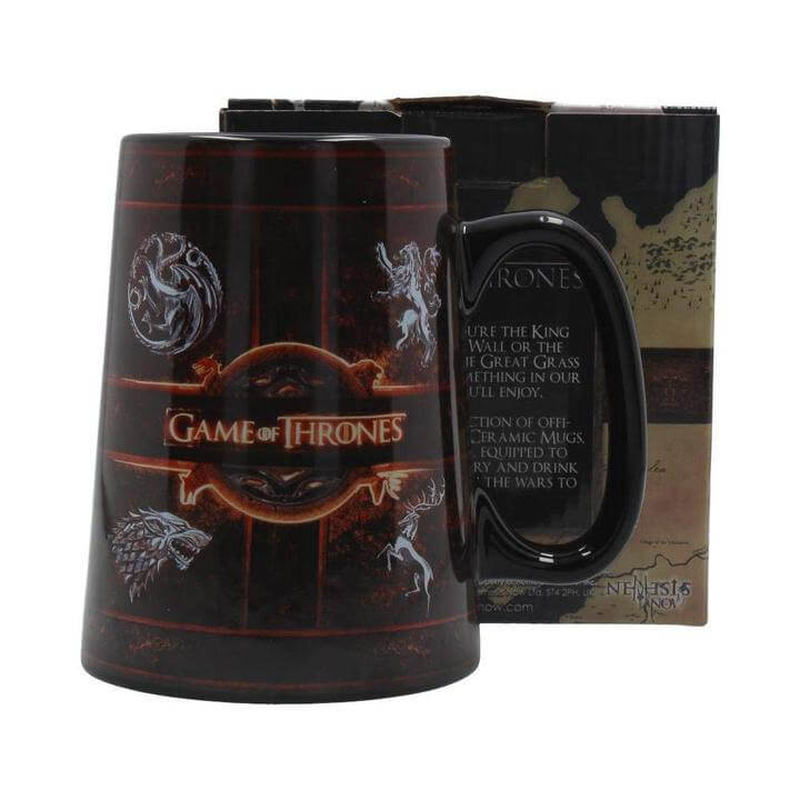 Official Game of Thrones Rustic Sigil Ceramic Tankard Mug at the best quality and price at House Of Spells- Fandom Collectable Shop. Get Your Game of Thrones Rustic Sigil Ceramic Tankard Mug now with 15% discount using code FANDOM at Checkout. www.houseofspells.co.uk.