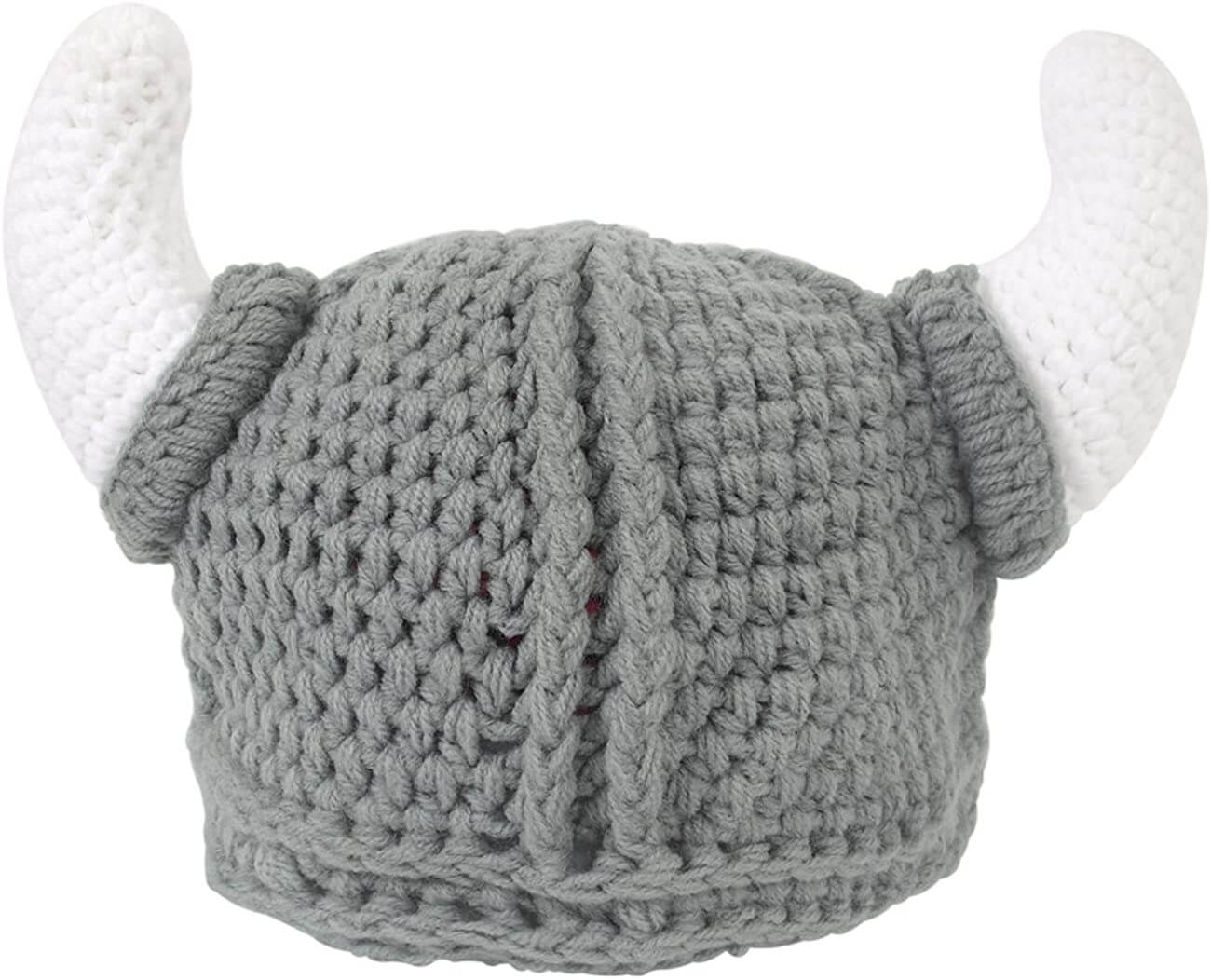 Viking Adult Beanie Hat With Horn Viking gifts - Main Image