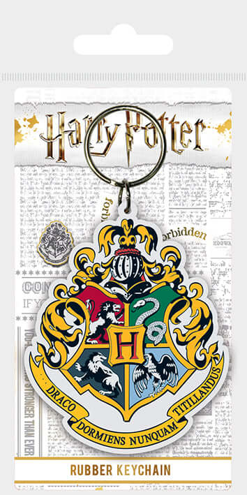 Hogwarts Crest Rubber Keychain