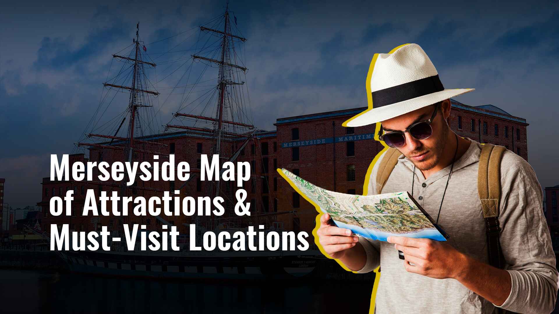 Meruserside Map Top Locations Map of Merseyside, England