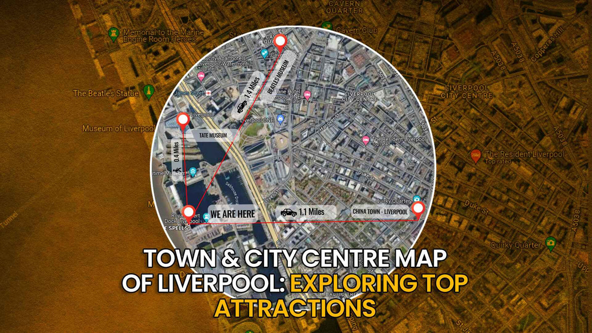 Town & city centre map of Liverpool