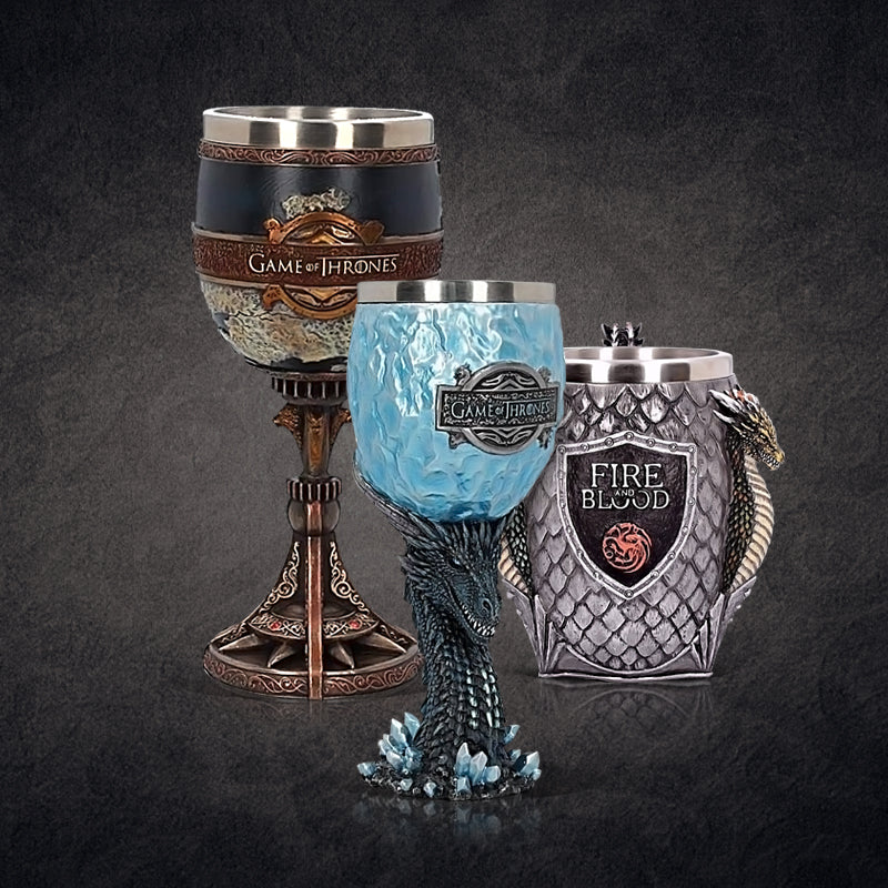 Buy official merchandise of Game of Thrones Goblets and Tankards at House Of Spells- Fandom Collectable Shop. Same day processing. Fast shipping. 15% off using code FANDOM at checkout. Five star service.  ⭐⭐⭐⭐⭐. www.houseofspells.co.uk