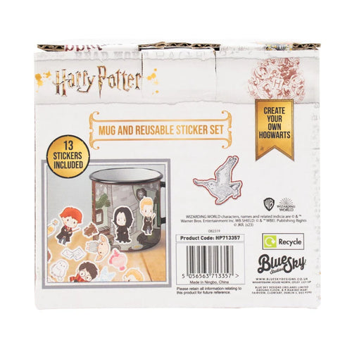 Harry Potter Enamel Mug and Reusable Stickers Set