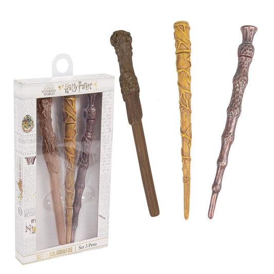 Harry Potter Set of 3 Wand Pens