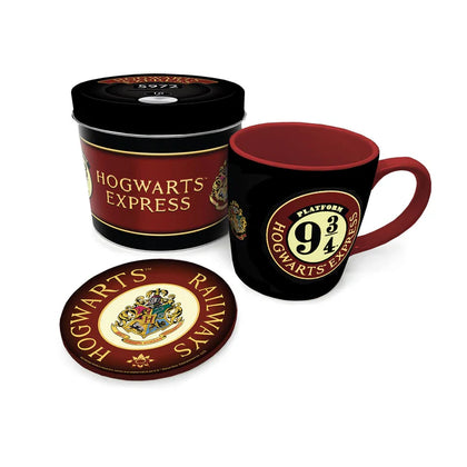 Harry Potter Platform 9 3/4 Gift Set ( Mug and Coaster ) in Tin