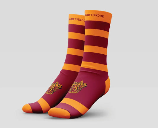 Harry Potter Adult Socks Gryffindor Red and Yellow