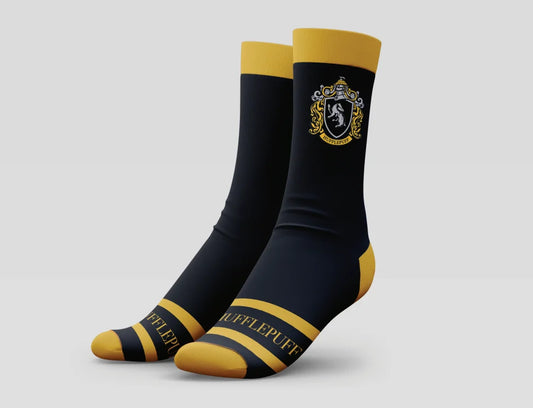 Harry Potter Adult Socks Hufflepuff Yellow & Black