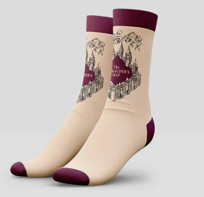 Harry Potter Adult Socks Marauders Map