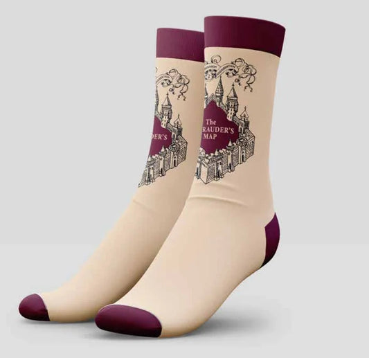 Harry Potter Adult Socks Marauders Map
