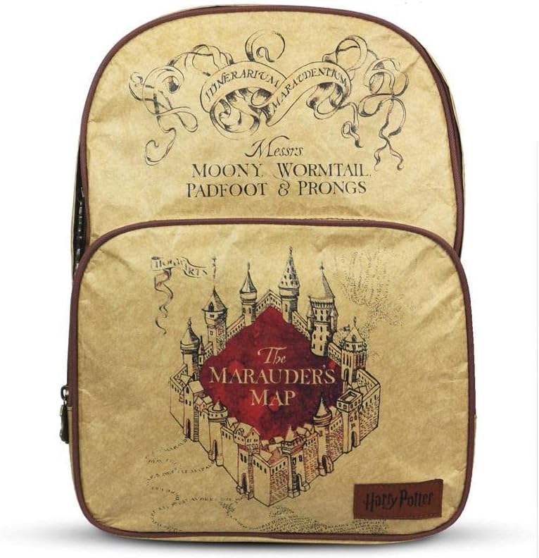 Harry Potter Tyvek Marauder's Map Backpack – Yellow/Red