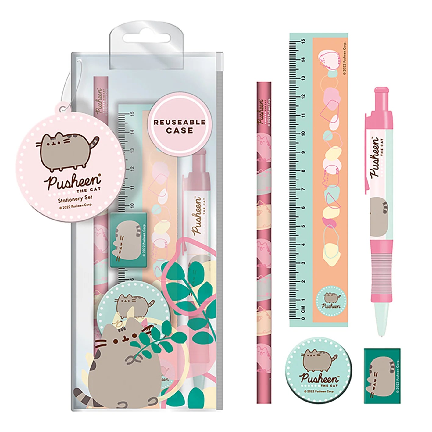 Pusheen Botanical Stationery Set