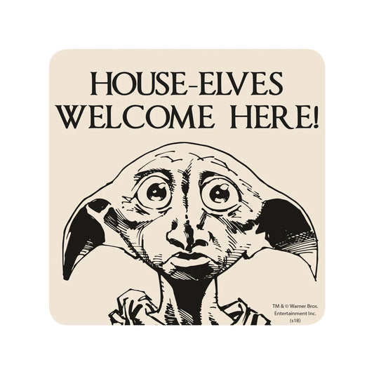 House-Elves Welcome Here Coaster