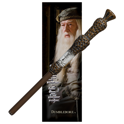 Professor Dumbledore PVC Toy Wand Pen & Bookmark