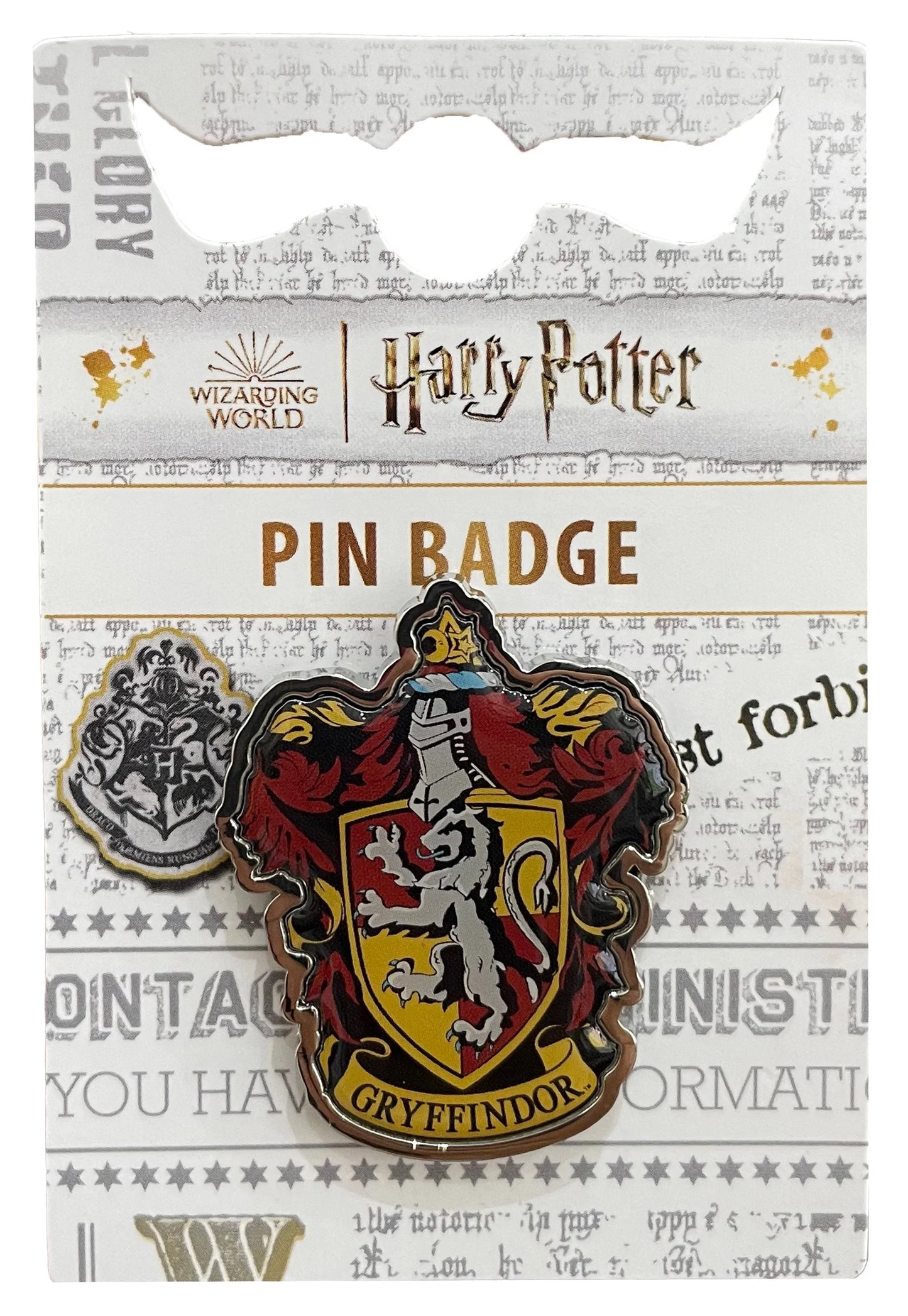 Gryffindor crest pin badge