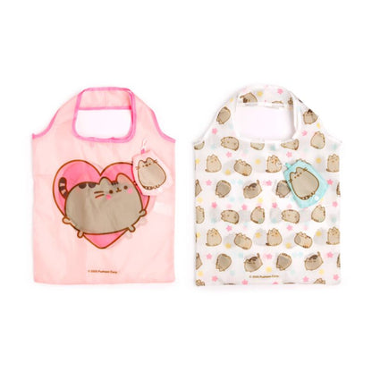 Pusheen the Cat Foldable Reusable Shopping Bag – Hearts & Stars
