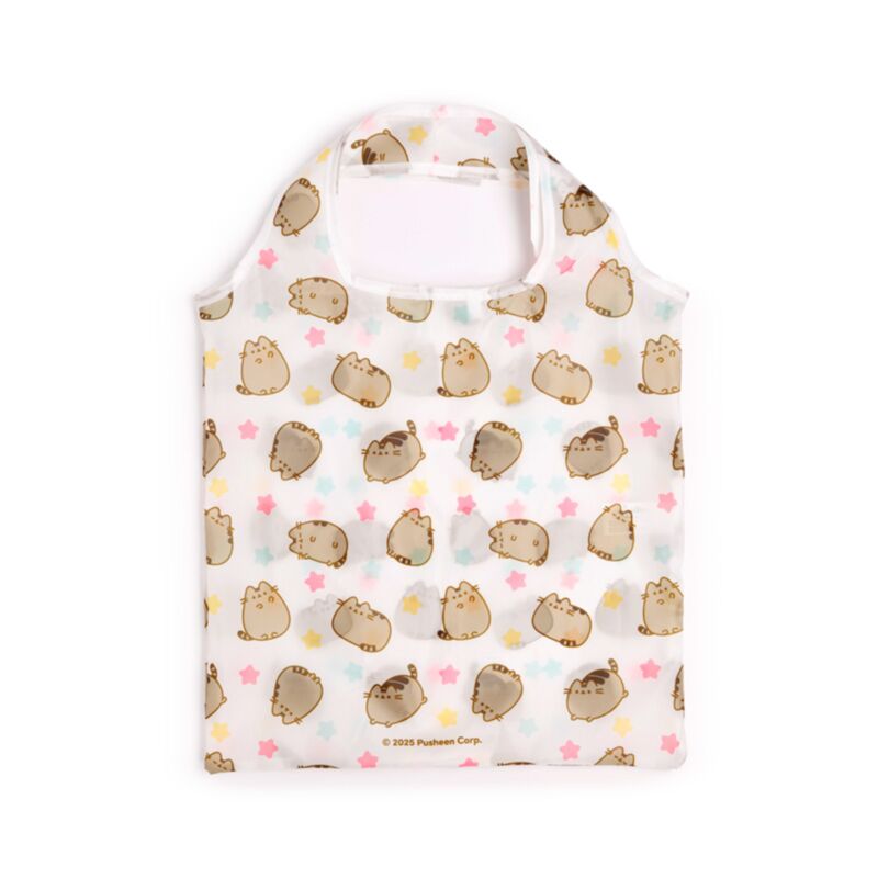 Pusheen the Cat Foldable Reusable Shopping Bag – Hearts & Stars