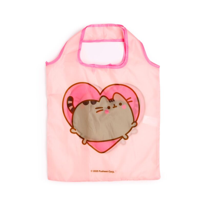 Pusheen the Cat Foldable Reusable Shopping Bag – Hearts & Stars