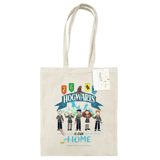 Hogwarts Is Our Home Natural Tote Bag