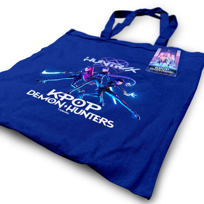 K-Pop Demon Hunters Trio Navy Blue Tote Bag