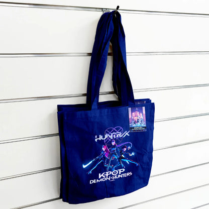 K-Pop Demon Hunters Trio Navy Blue Tote Bag