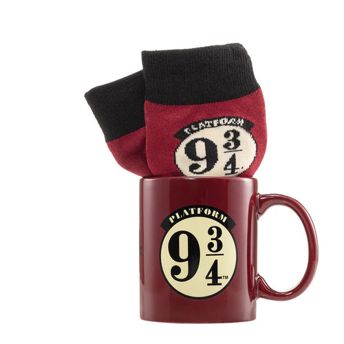 HARRY POTTER (PLATFORM 9 3/4) MUG & SOCK