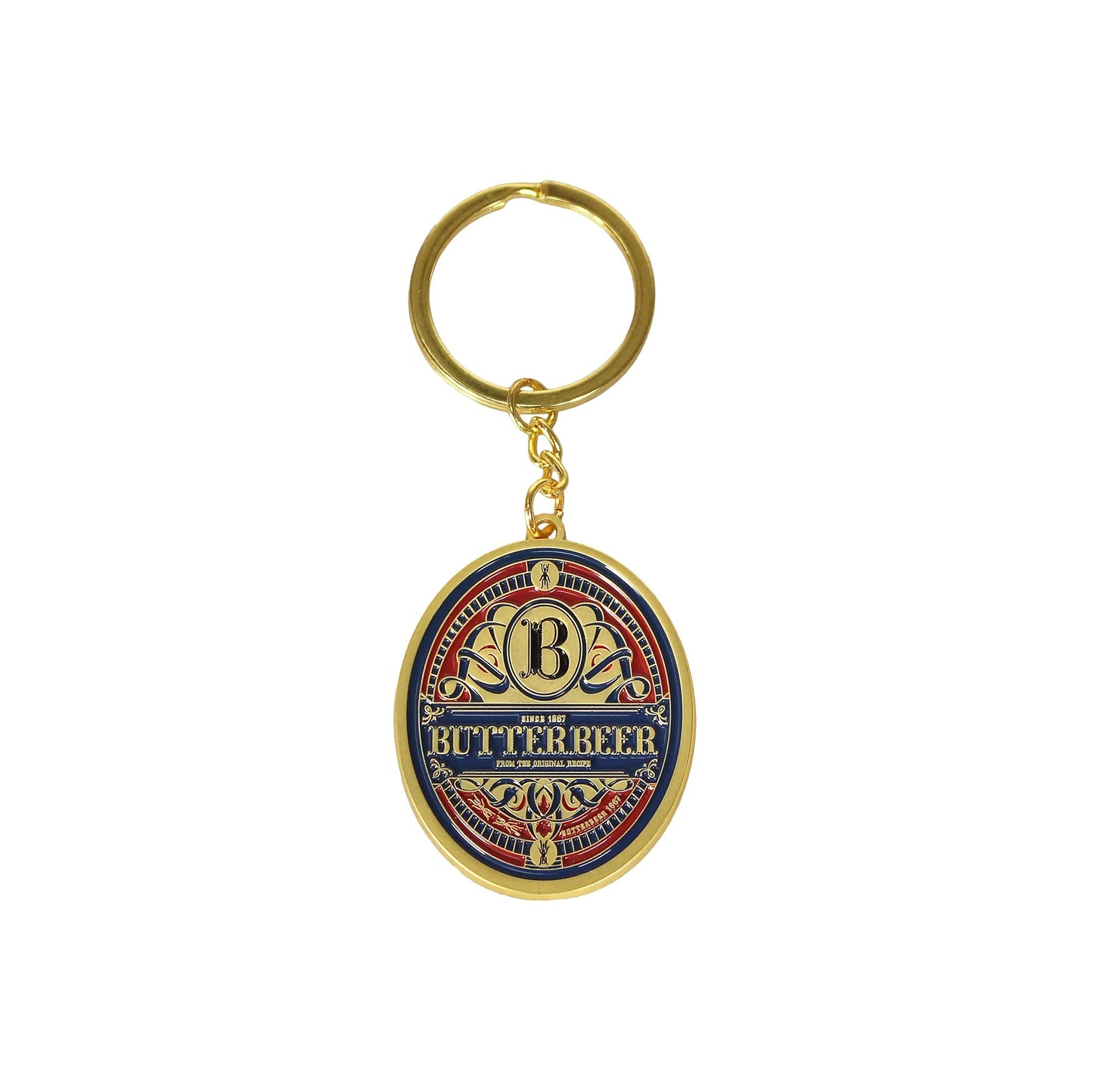 Butterbeer Metal Keyring