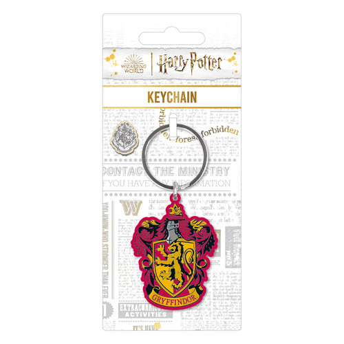 Harry Potter Metal Keyring - Colourful Gryffindor Crest