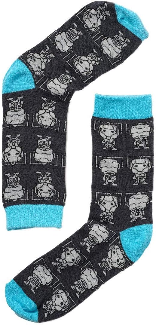 Doctor Who Hero Collector – Chibi Cybermen Blue & Grey Socks