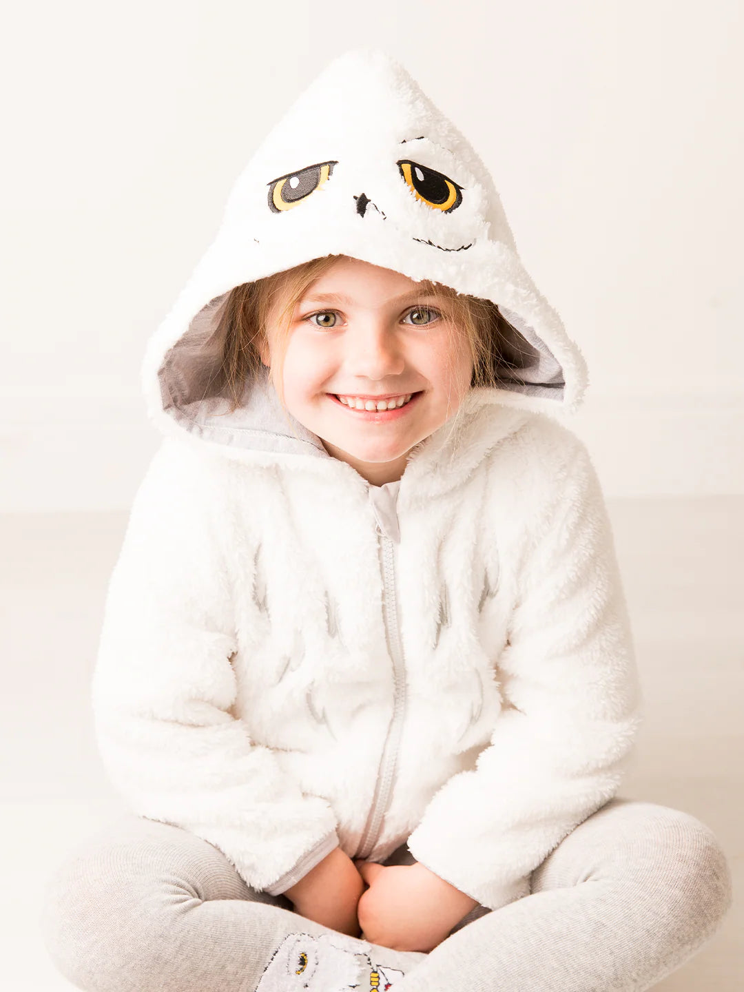 Harry Potter Hedwig Kids Fluffy Hoodie