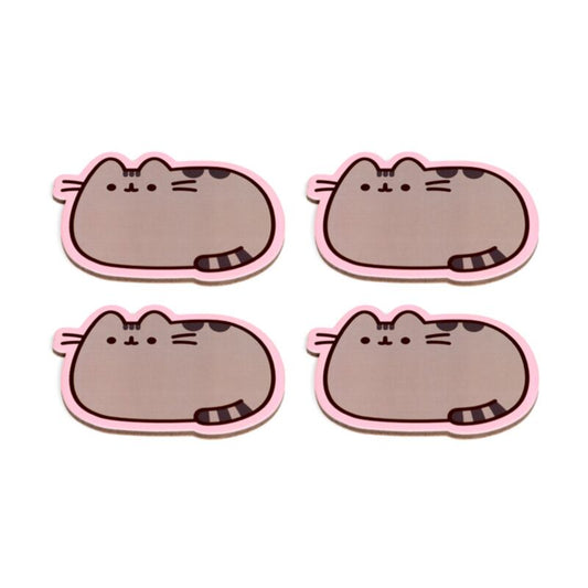 Pusheen the Cat Set of 4 Shaped Cork Coasters