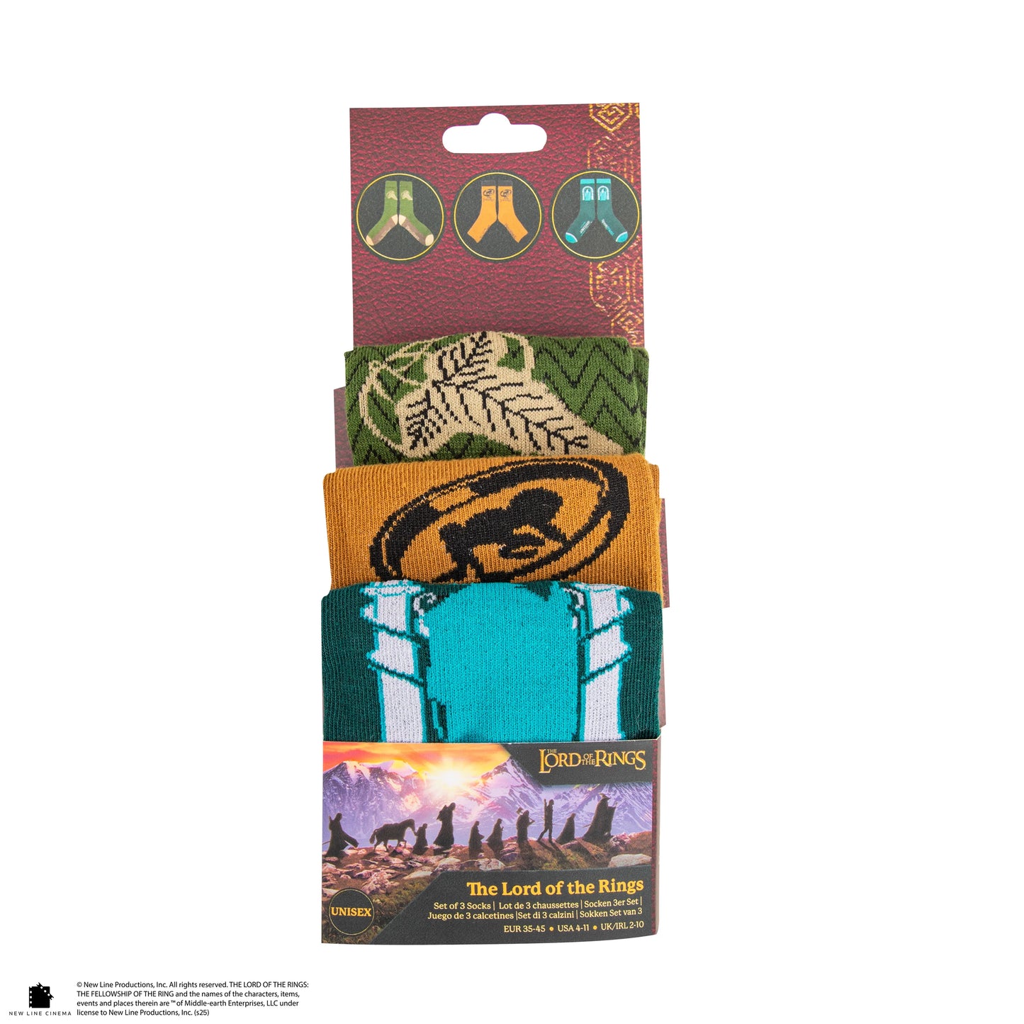 Lord of The Rings - Set of 3 Socks
