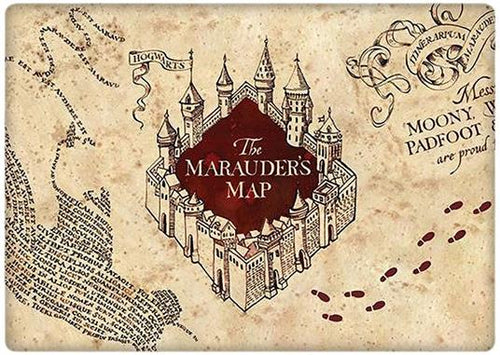 Harry Potter Marauders Map Metal Magnet