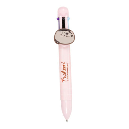 Pusheen the Cat Multi Colour Pen with Charm (6 Colours)