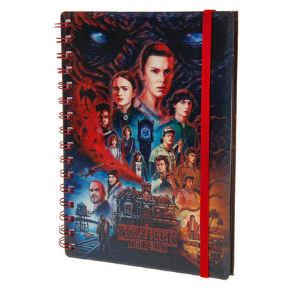 STRANGER THINGS 4 3D COVER A5 NOTEBOOK