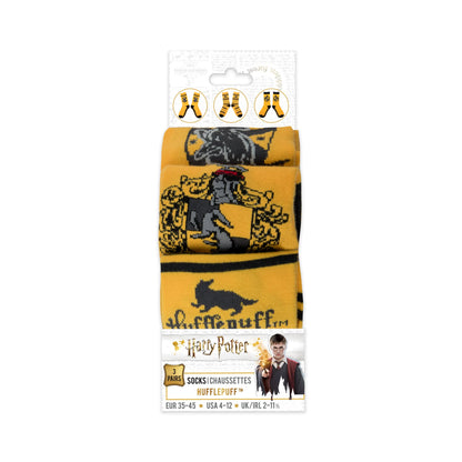 哈利波特赫奇帕奇踝袜（3 件套）