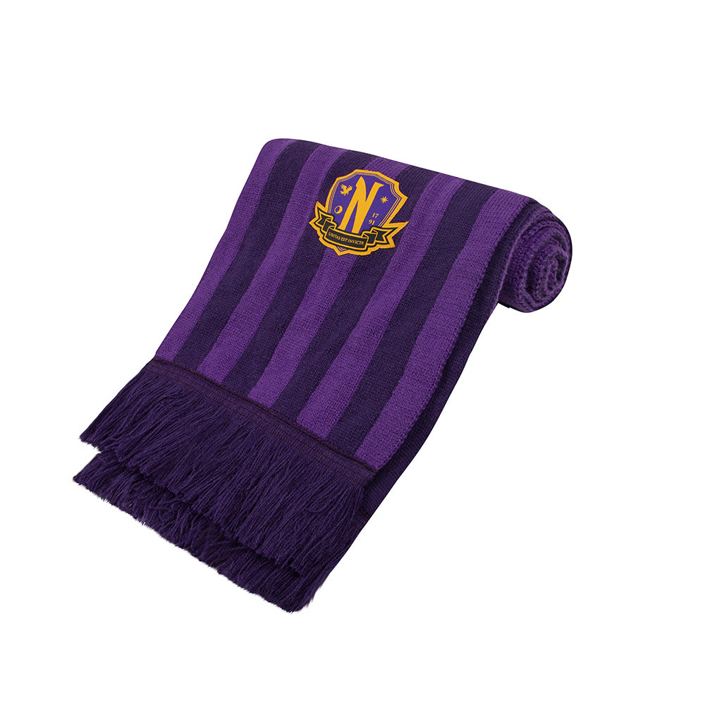 wednesday - scarf nevermore academy purple