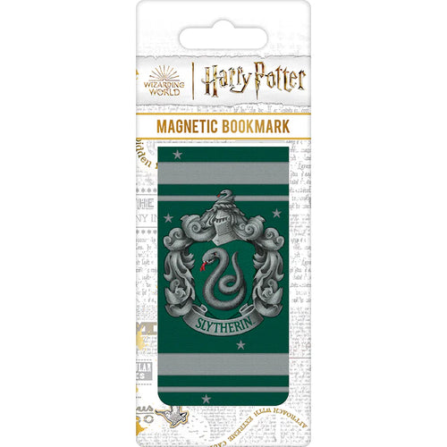 Harry Potter Magnetic Bookmark - Colourful Crest Slytherin