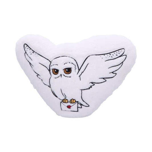 White Fluffy Hedwig Owl Cushion