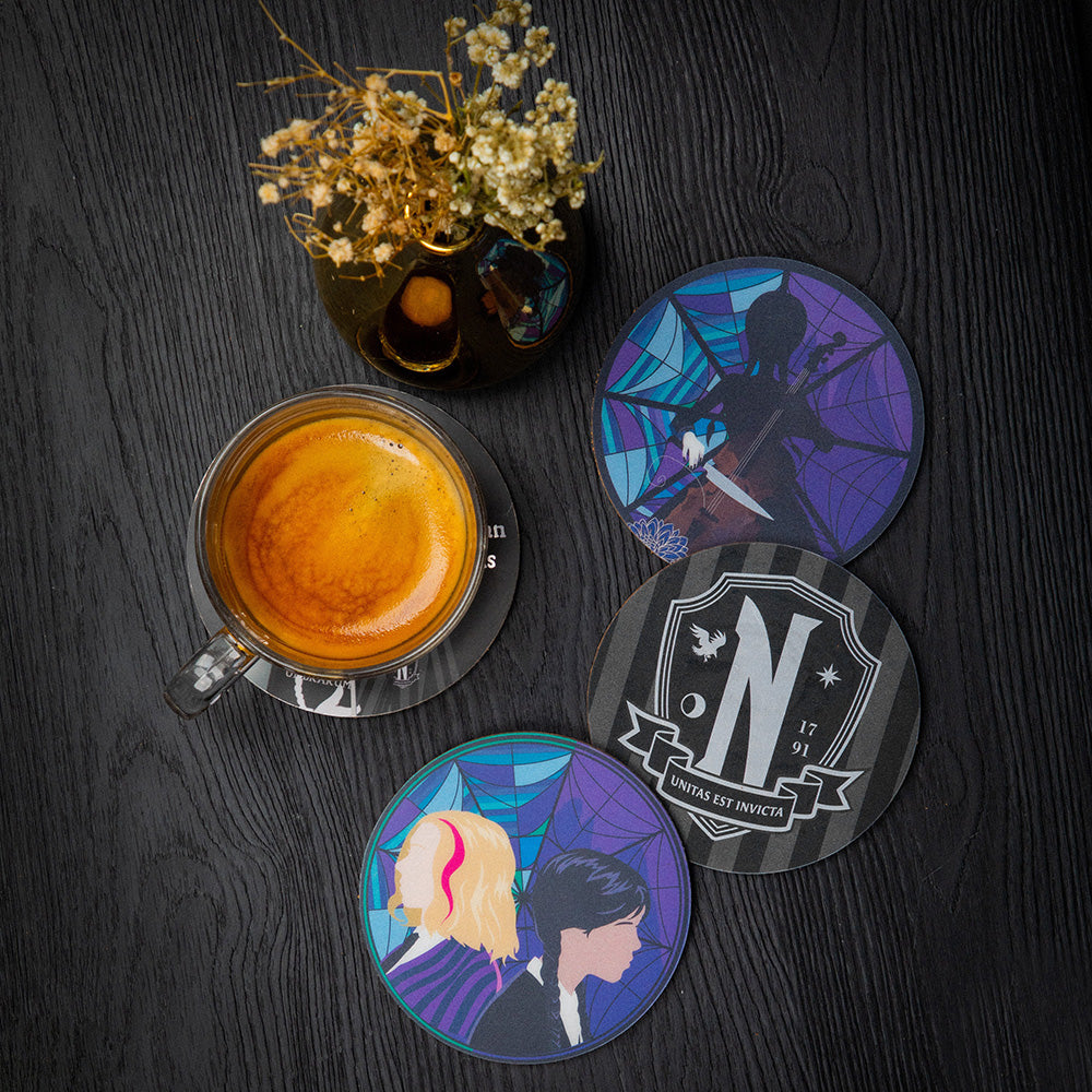 Wednesday Set of 4 Coasters